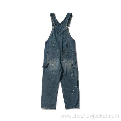 Wholesale Custom Man Jumpsuit Pants Denim Jumpsuit